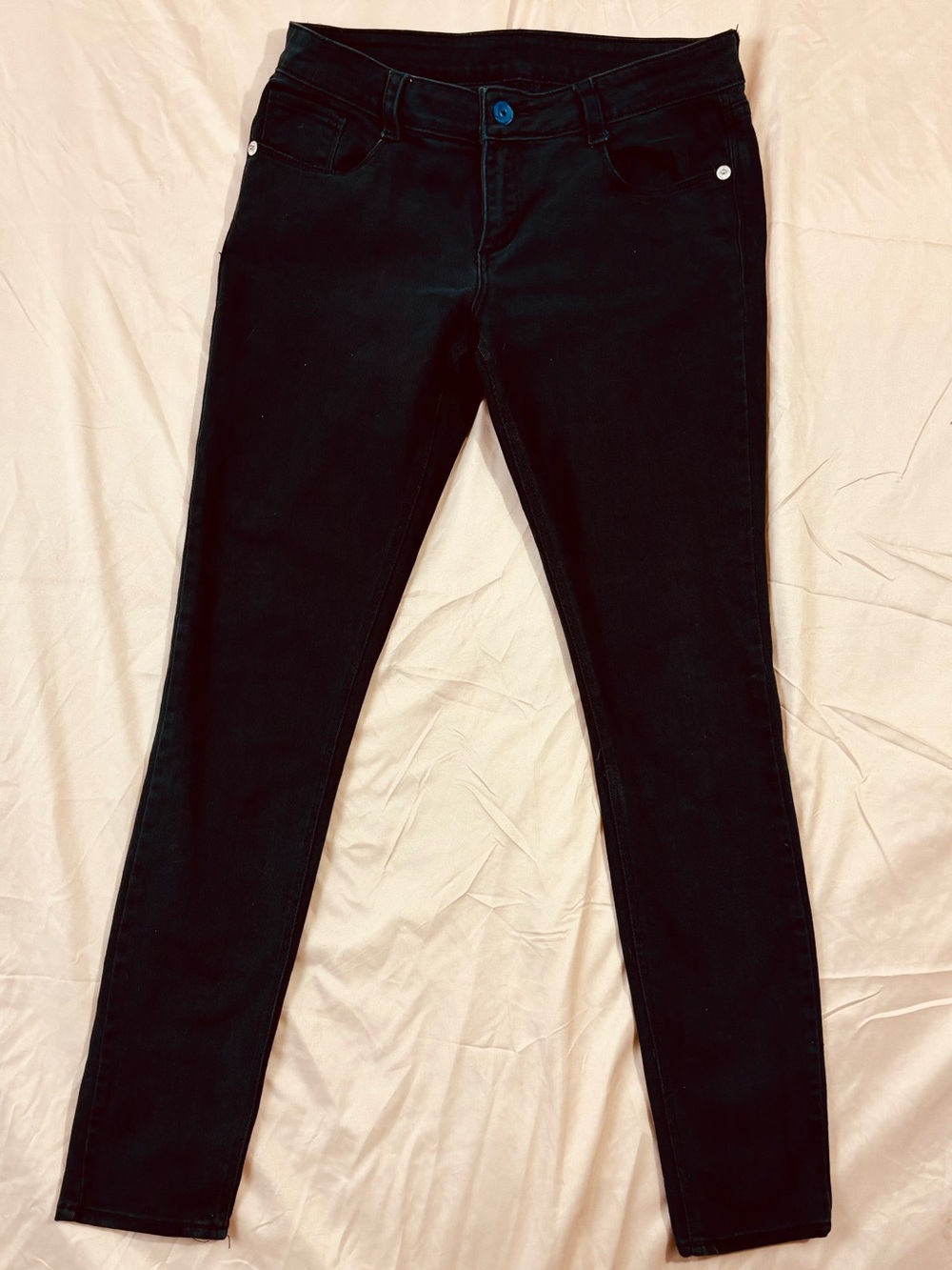 Alloy Apparel Tall Black Jeans Size 13 x 35 Extra Long Inseam Stretch Denim